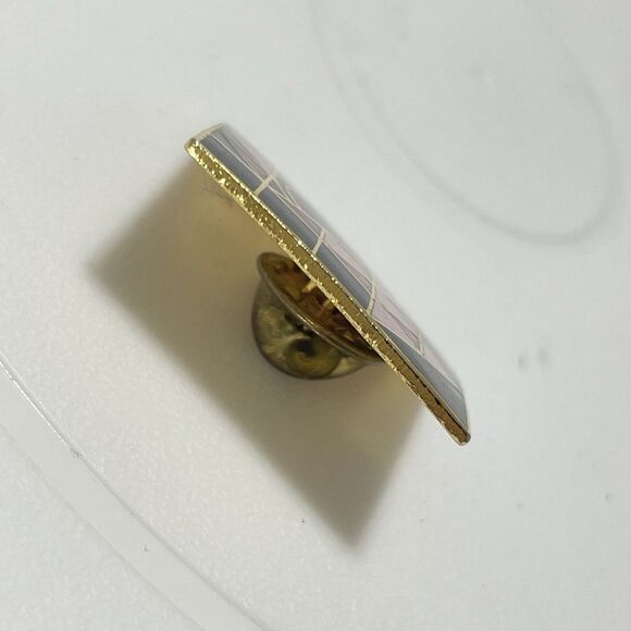 Rare Vintage B Nardozzi 1986 Enamel Pin Geometric Art Deco State College PA - Picture 3 of 6